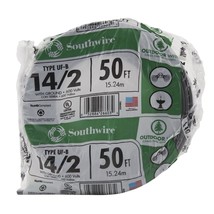 Southwire 13054222 14/2WG UF Wire 50-Foot,Grey - $71.99