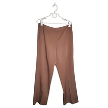 K C Spencer Pants Women&#39;s Size 12 New York Career Brown Slacks Polyester... - £13.24 GBP