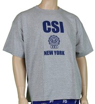 CSI New York Crime Scene Tee Investigation T-Shirt Gray - £13.56 GBP