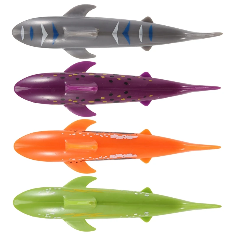 4 PCS Children&#39;s Swimming Toy Shark Shape Dive Toy Water Game Toy Game Diving - £12.09 GBP