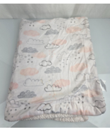 SECURITY Blanket SL Home Fashion pink white gray Star cloud Pattern Love... - €59,31 EUR