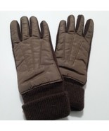 Fownes  Lined Thinsulate Ladies A Gloves Brow n Pleated Nylon  - £8.12 GBP