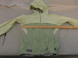 Adult Women&#39;s Columbia Sportswear Light Green Hooded Wind Breaker Jacket... - €15,74 EUR