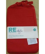 Room Essentials Style Standard Pillow Sham - BRAND NEW - Cotton Blend - RED - £7.88 GBP