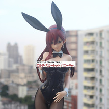 47cm Anime Fairy Tail Erza Scarlet PVC Action Figure Toy Collection Bunny Doll - £86.29 GBP