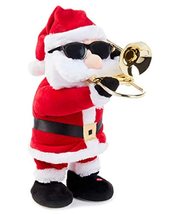 Animated Jazz Santa with Trombone Christmas Decor Plush - £79.49 GBP
