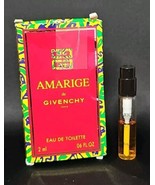 Amarige de Givenchy Eau De Toilette MINI Travel Purse Perfume 4 ml .13 F... - $30.58