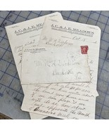 Vintage Letter J.C. &amp; J.E. Meadow’s Real Estate Merryville Louisiana 1905 - $279.20 MXN