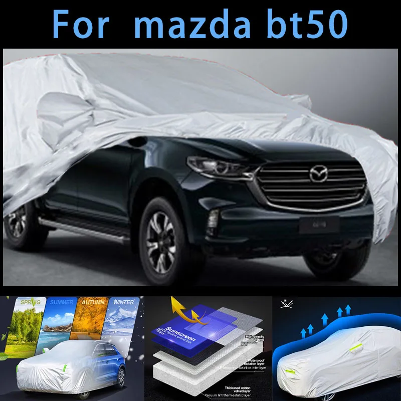 For mazda bt50 Car Cover Outdoor Protection Full Car Covers Snow Cover Sunshade - £87.17 GBP