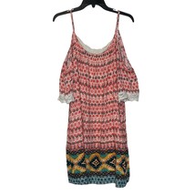 Xhilaration Cold Shoulder Boho Crochet Lace Summer Dress Half Sleeve Women XXL  - £12.65 GBP