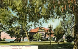 DB Postcard CA J172 Residence Bishop Jos H Johnson Pasadena Craftsman Germany - £5.18 GBP