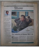 DONNY OSMOND SHOW NEWSPAPER SUPPLEMENT VINTAGE 1989 - €21,42 EUR