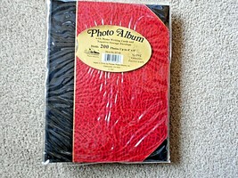 Pioneer Red Album w/200 Slip-in Pockets for up to 4&quot; x 6&quot; Photos Style N... - $12.86
