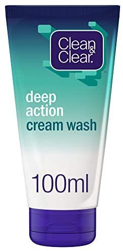  2X CLEAN & CLEAR, Facial Cream Wash, Deep Action, 100ml - $15.00