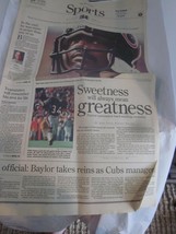 The News Sun November 2 1999 Sports Section Walter Payton Paper Newspaper - £16.01 GBP
