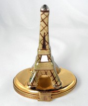 Limoges Box -  Eiffel Tower - Paris France - Arc de Triomphe - Peint Main  - £76.35 GBP