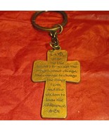 Beautiful vintage keychain~God grant me the serenity prayer on front of ... - €15,22 EUR