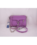 Rebecca Minkoff Mini Mac Clutch in Grape with Silver Hardware NWT - £127.46 GBP