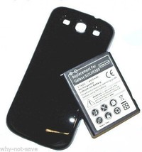 replacement extended battery and back cover for Samsung Galaxy S3 SIII GT-I9300 - £27.13 GBP