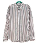 Frank Eileen Finbar Dress Shirt Mens XXL Multicolor Striped Button Up  - €45,99 EUR