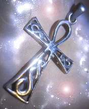 HAUNTED ANKH NECKLACE ANCIENTS 7 IMMORTAL SECRETS RARE OOAK MAGICK SECRET  image 2
