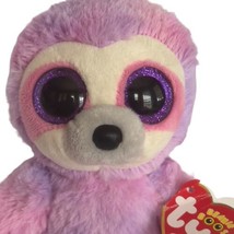 TY Beanie Boos 6&quot; Purple Sloth Dreamy Plush Stuffed Animal Toy Big Purpl... - $10.43