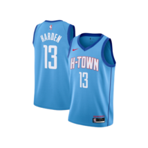 Houston Rockets NBA Nike Harden H-Town City Ed Swingman Jersey Blue Size XXL - £78.53 GBP