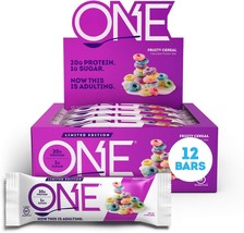 ONE Protein Bars, Fruity Cereal, Gluten Free Protein Bar with 20g Protein and on - £39.95 GBP