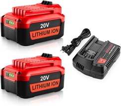 2Pack 20V 6.0Ah Lithium Battery Replacement For Craftsman Cmcb202 Cmcb204 - £63.22 GBP