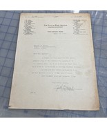 Port Arthur TX Letter 1929 signed by J.W. O’Neal City Attorney - €19,47 EUR