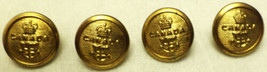 Canada Navy Crown Above Anchor Buttons Lot Of 4 Gaunt London 1/2&quot; - £7.65 GBP