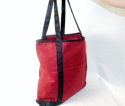 Red Felt Tote ~ 17&quot; x 13&quot;, Reusable Bag for Shopping, Crafts, Day Spa ~ #LT-4101 - £4.61 GBP