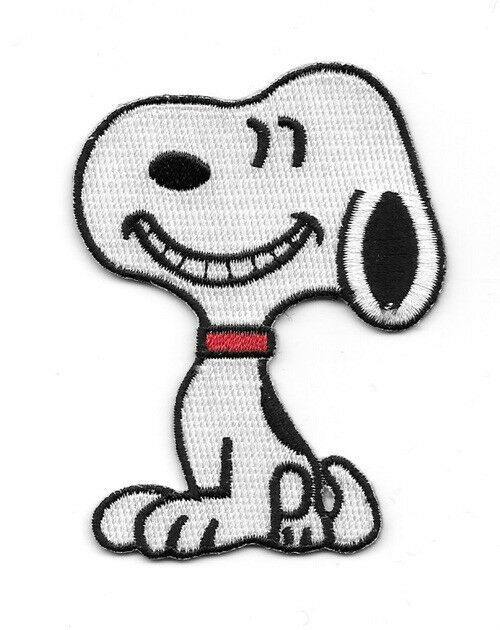 Peanuts Comic Strip Animated Snoopy Sitting Figure Embroidered Patch NEW UNUSED - £6.13 GBP