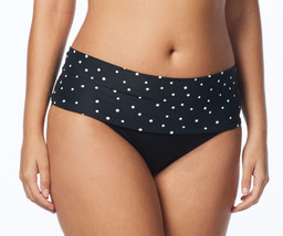  NEW Coco Reef Black Dots In Control Banded Bikini Bottom Black XL XLarge - £19.87 GBP