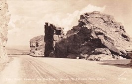 Trail Ridge Road at the Big Rock Colorado CO Real Photo RPPC Postcard D44 - £2.39 GBP