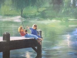 The Big Catch - Signed and Numbered Limited Edition Print by Children&#39;s Artist D - £114.93 GBP