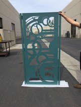 Contemporary Modern Metal Gate, Modern Metal Gate, Custom Art Pedestrian... - $1,499.00