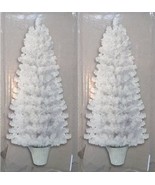 Vintage Style White Christmas Trees, Shabby Chic Half Wall Tree-Unlit 4.... - £69.98 GBP