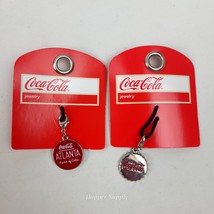 Coca‑Cola Atlanta Disc + Bottle‑Cap Charms Set Atlanta  - $13.85