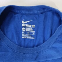 The Nike Tee Athletic Cut 561416-4EV Men's 2XL Blue Cotton Short Sleeve T-Shirt image 3