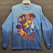 Vintage 1996 Yu-Gi-Oh Youth L Long Sleeve Lets Duel T-Shirt Anime Hombre - £77.24 GBP