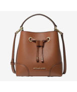 New Michael Kors Mercer Small Drawstring Leather Bucket Bag Luggage / Du... - $1,901.46 MXN
