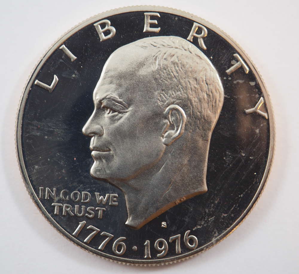 1976 S Eisenhower Clad Dollar Proof GEM US Coin Proof (PF) - SKU 21USDCL - $8.95