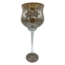 Tall Crackle Glass Mosaic Candle Holder 16&quot; - £23.34 GBP
