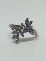 Vintage Sterling Silver 925 Tanzanite Ring Size 9 - £19.53 GBP