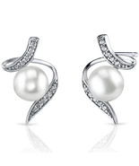 Sterling Silver 6.5mm Freshwater Pearl Button Earrings - $115.73 CAD