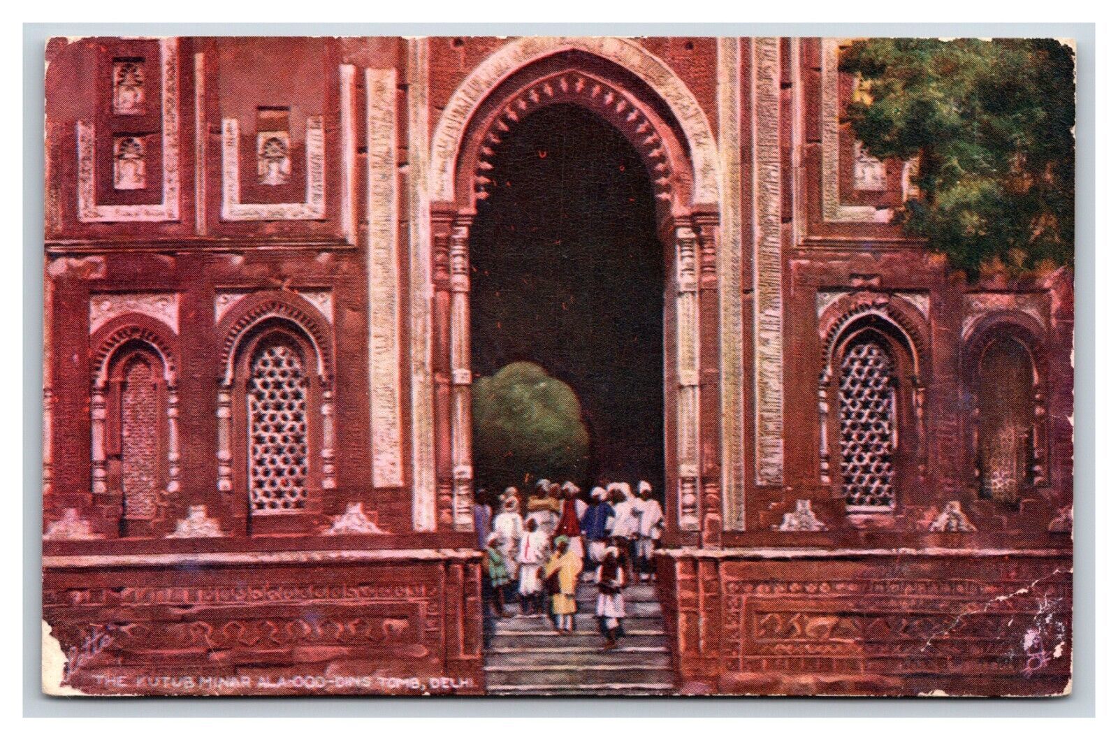 Primary image for Kutub Minar  Delhi India UNP Raphael Tuck 7235 DB Postcard O16