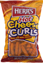 Herr's Hot Cheese Curls - 8.5 Oz. (3 Bags) - £20.35 GBP