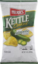 Herr's Kettle Cooked Potato Chips Jalapeno - 8 Oz. (3 Bags) - $27.99