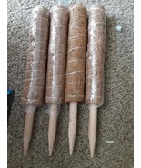 4 PCS Moss Poles, 17 inch Coco Coir Poles, Support Indoor Plants to Grow... - $18.99 CAD